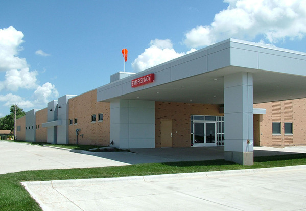 Annie Jeffrey Memorial County Health Center Building in Osceola, Nebraska